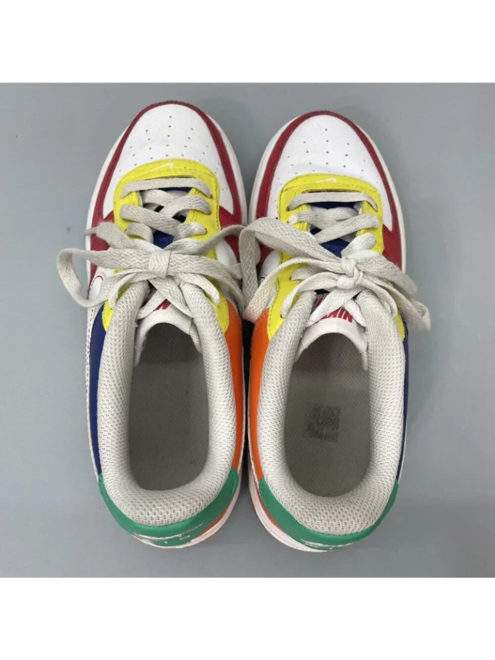 Nike Air Force 1 Low LV8 GS Rubik's Cube Sneakers Shoes Athletic Colorful Kids 4